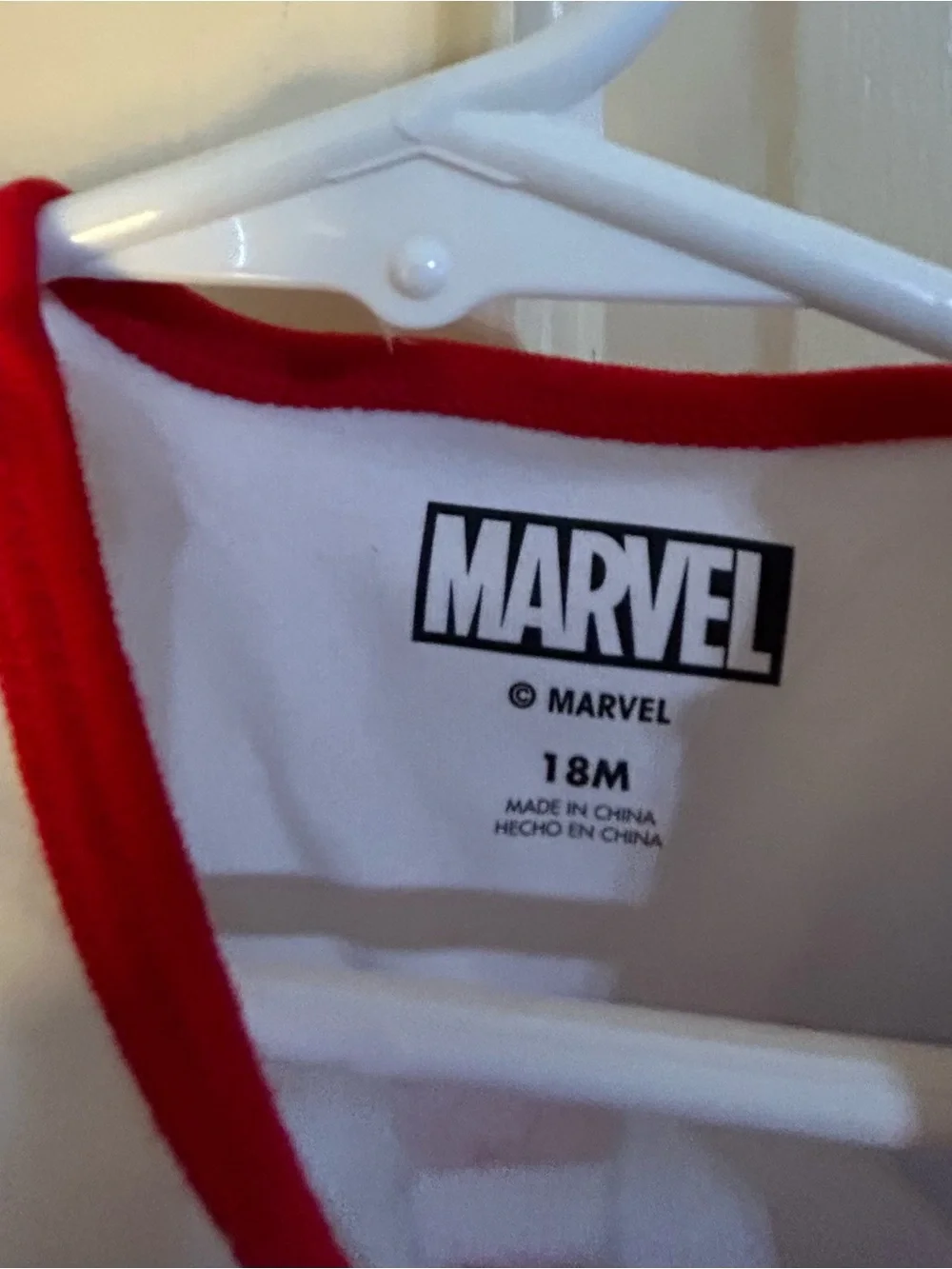 Marvel Baby Boy 1st Birthday Captain Shield Blue & Red Bodysuit